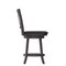 Flash Furniture Felicity Wood Crossback Swivel Counter Hght Barstool w/Padded Blk LeatherSoft Seat, Gry Wsh Walnut ES-UN1-24-GY-GG - alternate 3